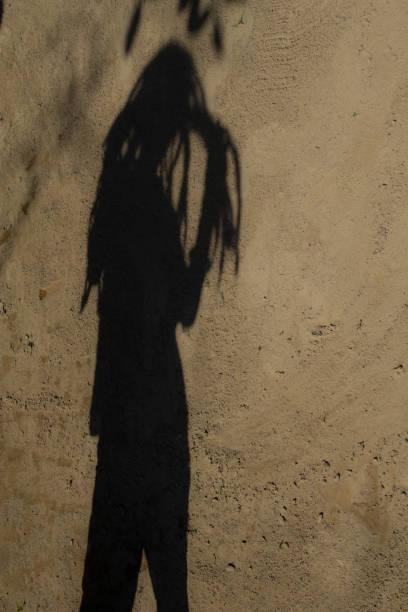 istock Shadows of people in various stance on soil background. 1139851254