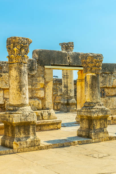 istock Ruins of an ancient synagogue in Capernaum, Isarel 1139854271