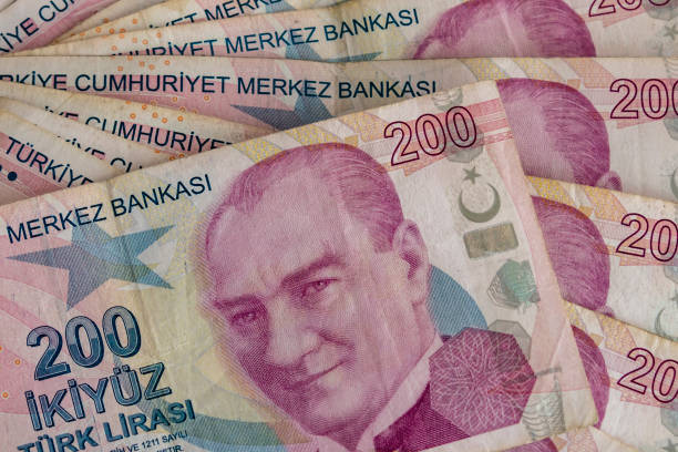 istock close up two hundred turkish lira banknotes in circulation 1139855540