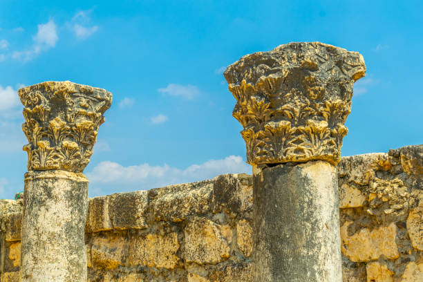 Synagogue in Jesus Town of Capernaum, Israel