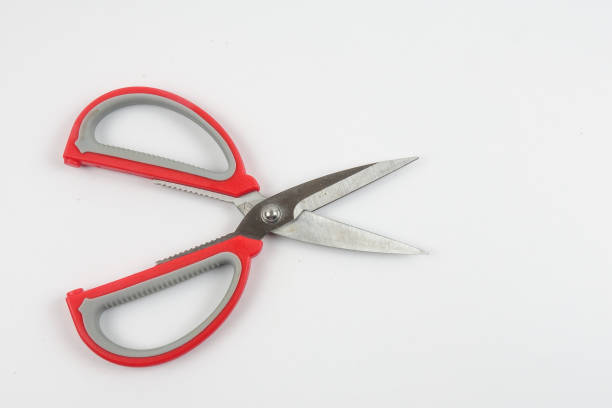 istock Directly Above Shot Of Scissors Over White Background 1139857044