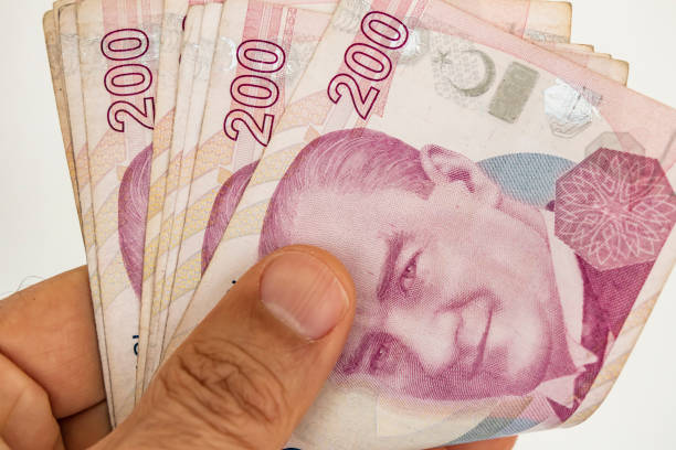 istock close up two hundred turkish lira banknotes in circulation 1139857365