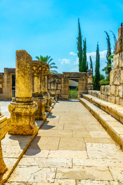 istock Ruins of an ancient synagogue in Capernaum, Isarel 1139857493