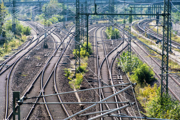istock High Angle View Of Railroad Tracks 1139858586