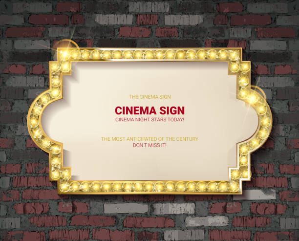 festzelt leichte goldbrett-schild - circus carnival frame titles stock-grafiken, -clipart, -cartoons und -symbole