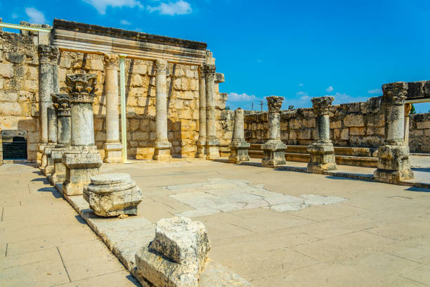istock Ruins of an ancient synagogue in Capernaum, Isarel 1139860132