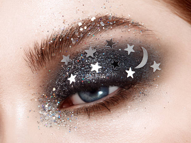 istock Eye makeup woman with decorative stars 1139863595