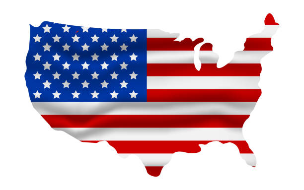istock American Flag Icon. Happy 4 th July and Independence Day. Cartoon Vector illustration 1139866611