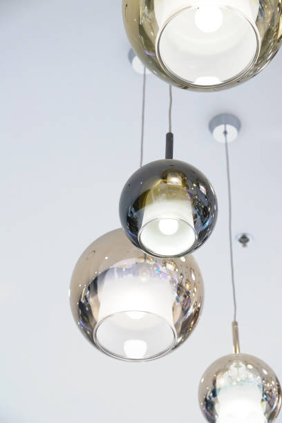 istock Hanging light lamp or latern in bottom view 1139866826