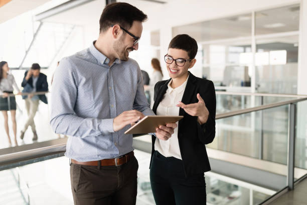 istock Creative business people working on business project in office 1139870536