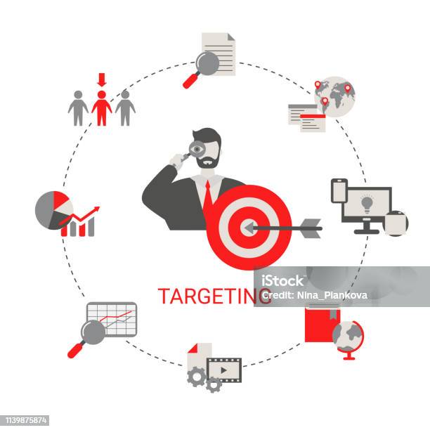 Basic Target Customer Image Target Customers Concept Stock Illustration - Download Image Now ...