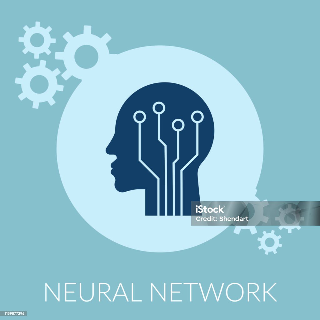 Neural Network Flat Creative Concept Design Digital Media Vector ...