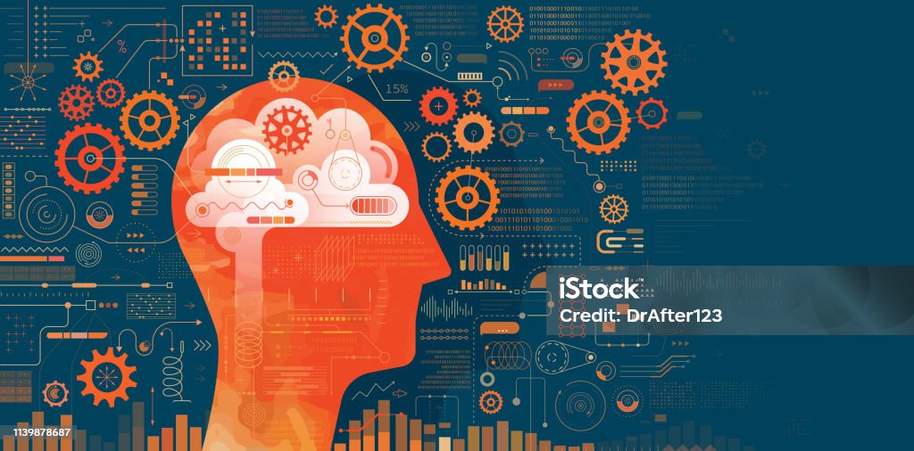 Machine Inttelgent Machine Intelligence Concept Stock Illustration - Download Image Now ...