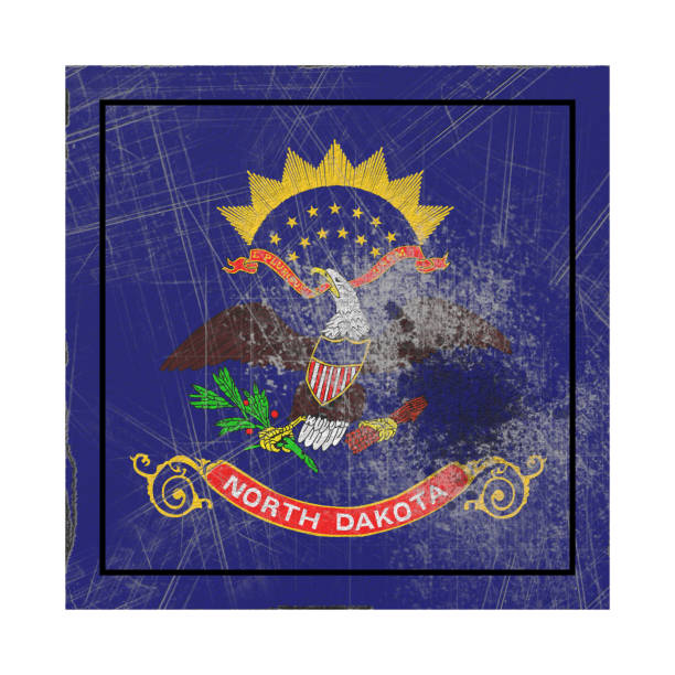 istock Old North Dakota State flag 1139881520