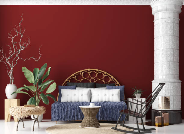 istock Living room interior in Bohemian style 1139885572