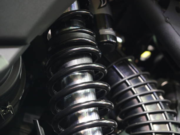 istock Suspension of a shock with car 1139887796