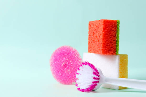 istock Set of various of cleaning items for great housework.Empty space for your design 1139887939