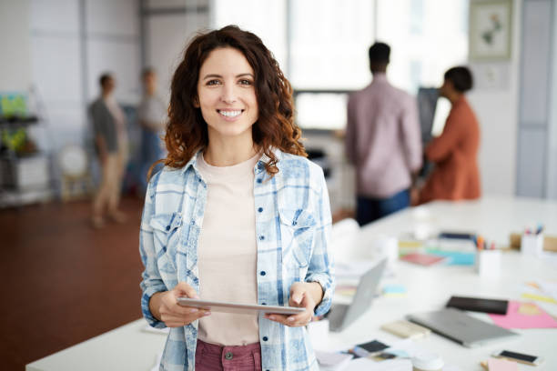 Contemporary Creative Woman in Office