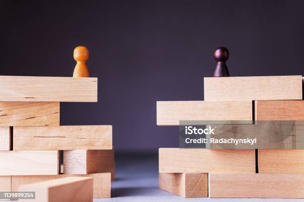 The Gap Between Two People Stock Photo - Download Image Now - Separation, Conflict, Business