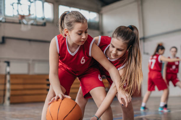 istock Girls basketball training 1139901257