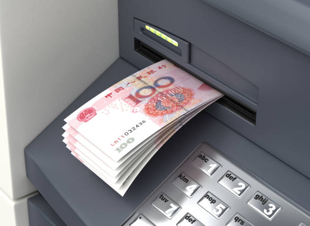 istock Chinese Yuan From The ATM 1139901960
