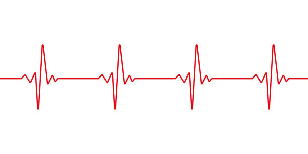 heartbeat line. pulsspur. ekg und cardio-symbol. gesundes und medizinisches konzept. vector illustration. - fürsorglichkeit grafiken stock-grafiken, -clipart, -cartoons und -symbole