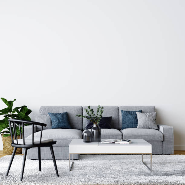 istock Scandinavian Interior Background Mockup – 3d Illustration, 3d Rendering 1139903729