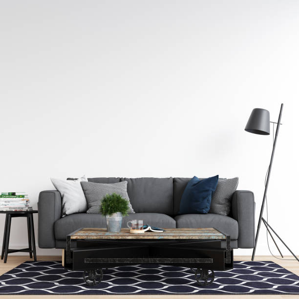 istock Scandinavian Interior Background Mockup – 3d Illustration, 3d Rendering 1139904979