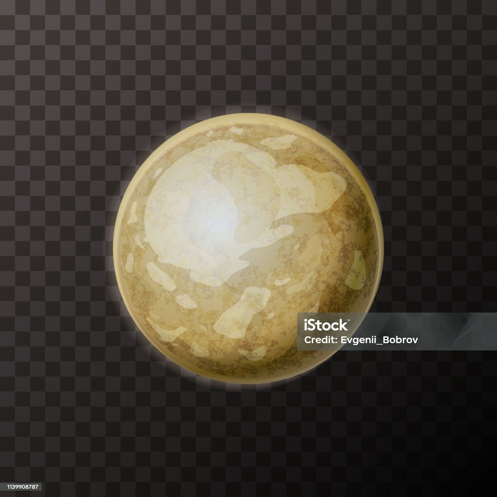 Ploto Texture Realistic Pluto Planet With Texture On Transparent Background Stock ...