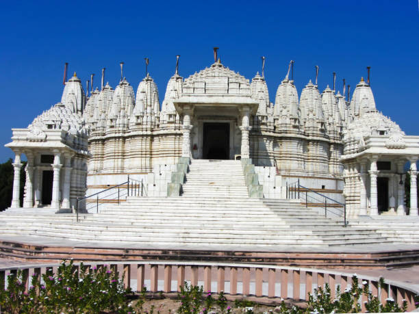 istock ABU ROAD, RAJASTHAN, October 2012, Devotee at Jain Temple, Shri Manpur Tirth. 1139914107