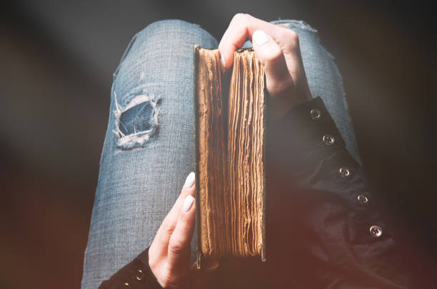 Woman pray with bible relationship with God