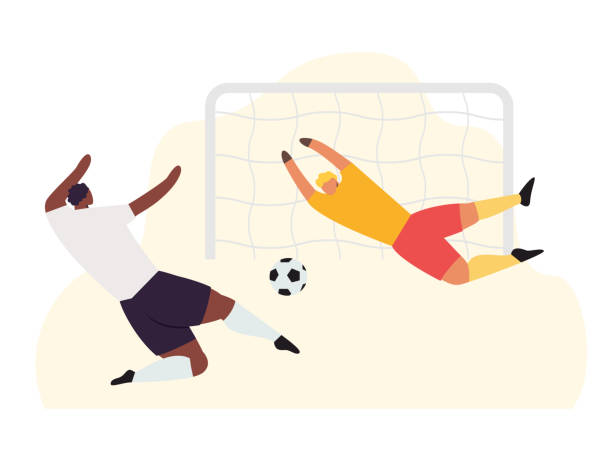 ilustraciones, imágenes clip art, dibujos animados e iconos de stock de acción jugadores de fútbol. football vector sport set - georgia football