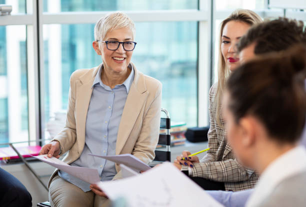 istock Team of business people discussing about new project 1139916485