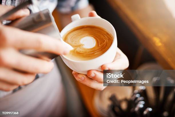 Making Pictures Stock Photo - Download Image Now - Cafe, Barista, Coffee Shop