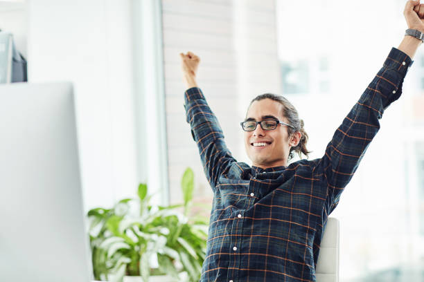 istock I made it to the finish line! 1139925137