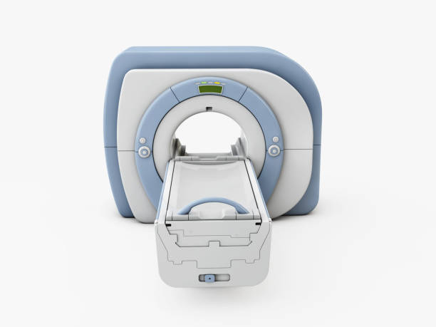 istock Magnetic resonance imaging device.Isolated MRI scanner 3d illustration. 1139926375