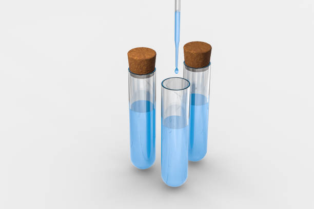 istock 3d rendering, Chemical vessels in the laboratory 1139928697