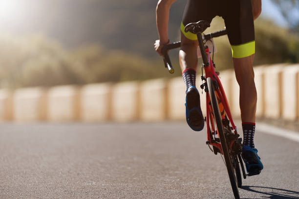 Road bike cyclist man cycling