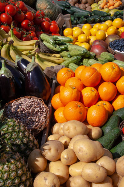 istock Various fresh biological vegetables and fruits 1139933844