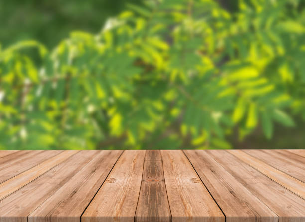 istock Top of wooden table on nature background - Image 1139934109