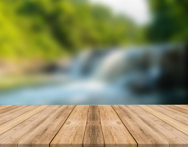 istock Top of wooden table on nature background - Image 1139934133