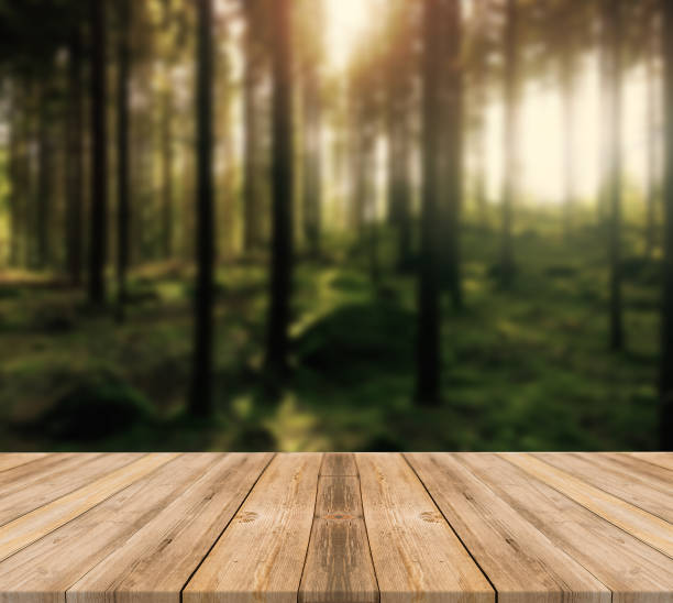istock Top of wooden table on nature background - Image 1139934965