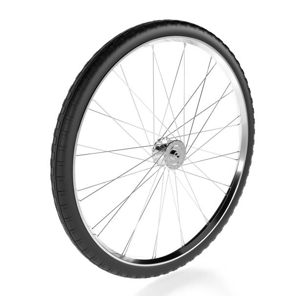 istock Bicycle wheel. 3d rendring illustration isolated 1139936269