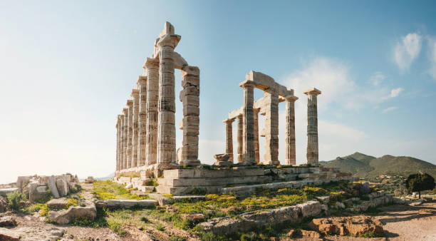 istock Poseidon Temple in Sounio, Greece 1139936323