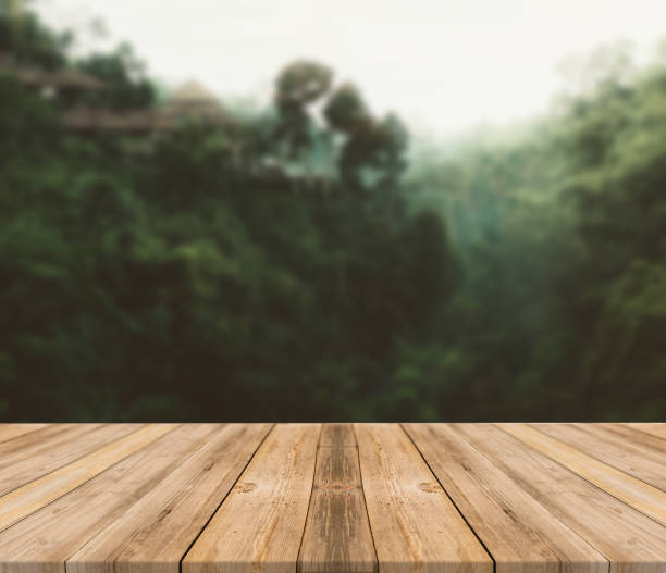 istock Top of wooden table on nature background - Image 1139939050
