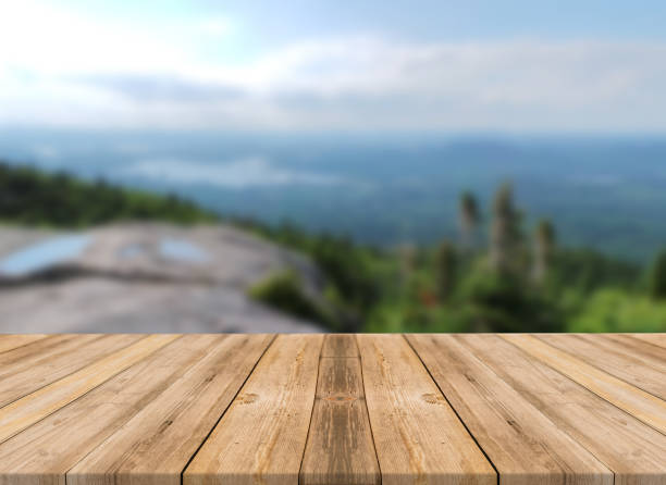 istock Top of wooden table on nature background - Image 1139940535