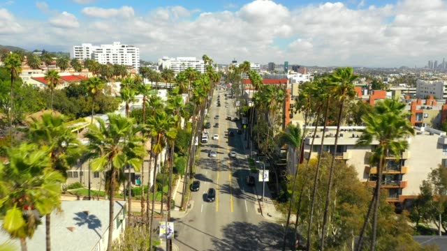 Aerial video Hollywood CA USA