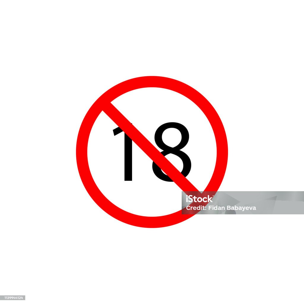 Forbidden 18 Age Icon Can Be Used For Web Logo Mobile App Ui Ux Stock  Illustration - Download Image Now - iStock