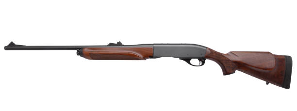 istock Gun rifle isolated on white background 1139944348