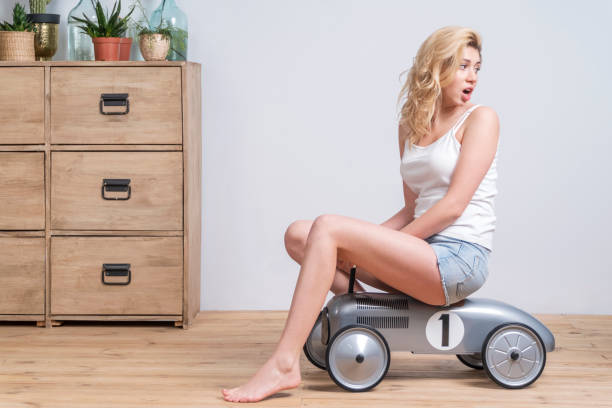 istock woman in a child car 1139948736